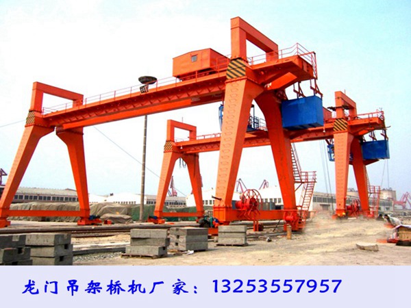 江西萍乡龙门吊出租公司50吨28.5米吊钩门式起重机